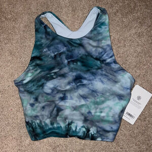 New Athleta Conscious Crop Tank Printed Tie Dye size S